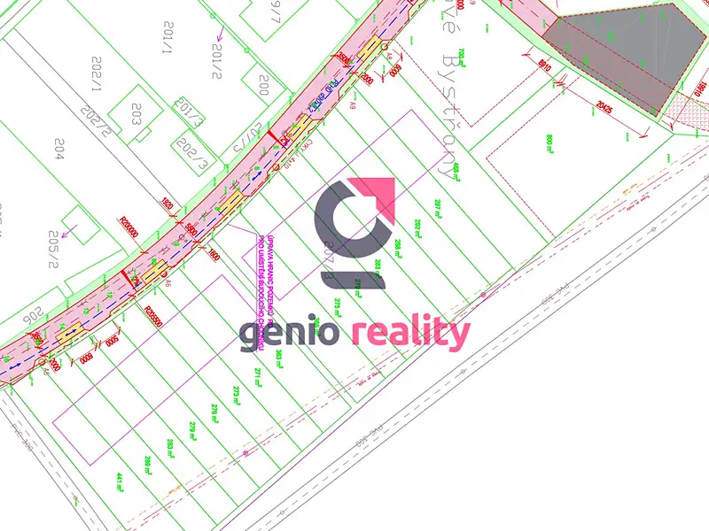 Prodej stavebního pozemku 5948 m², Bystřany – náhled fotky 3