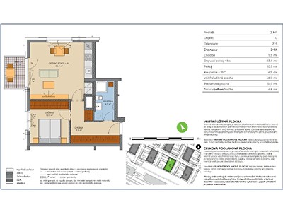 Prodej bytu 2+kk 52 m² (Jednopodlažní) — photo 4
