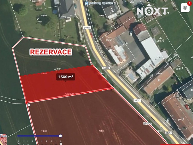 Prodej pozemku, 1 569 m² (1 z 5)