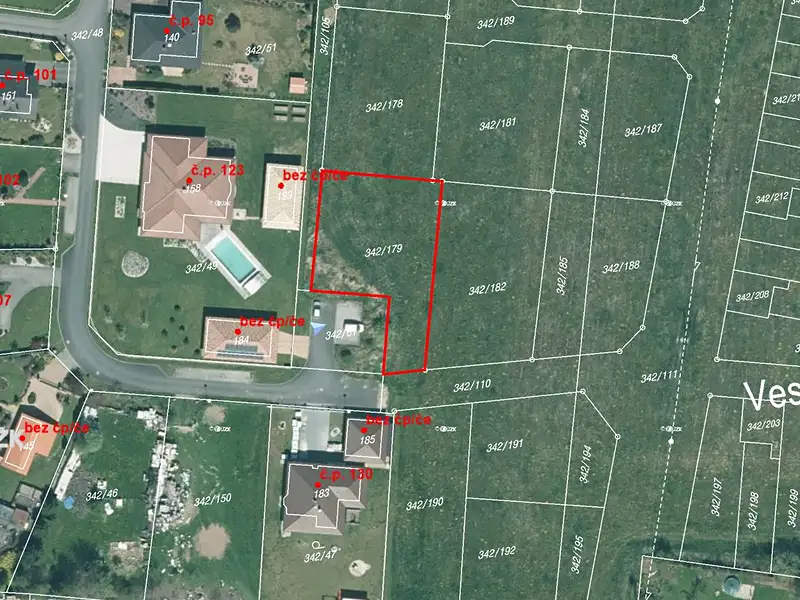 Prodej stavebního pozemku 845 m², Veselá – náhled fotky 1