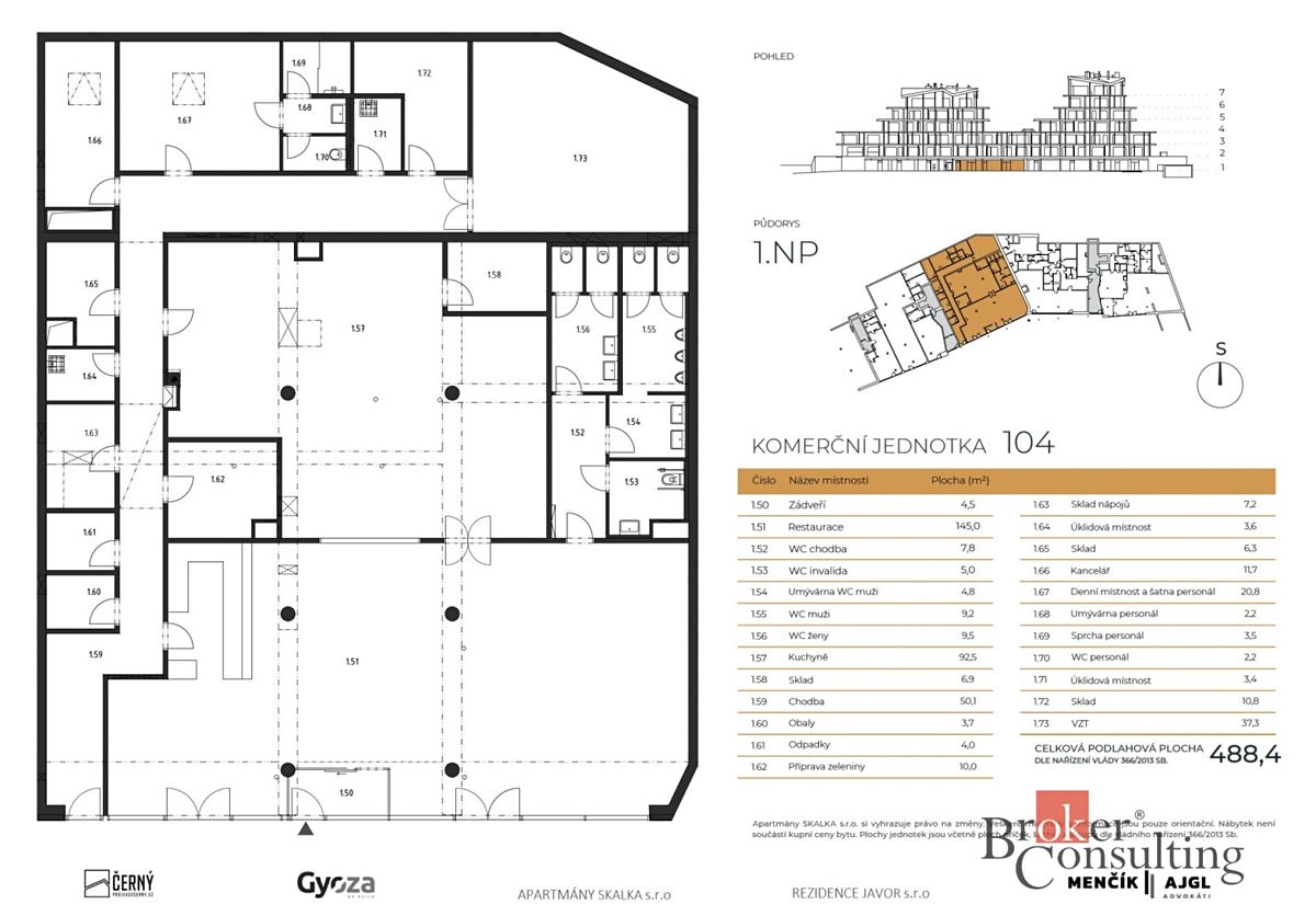 Prodej restaurace 488 m² – fotografie 3
