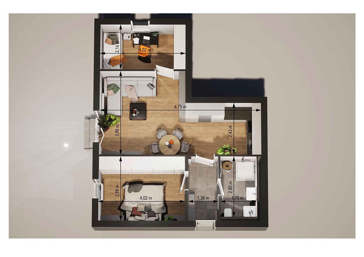 Prodej bytu 3+kk 57 m²