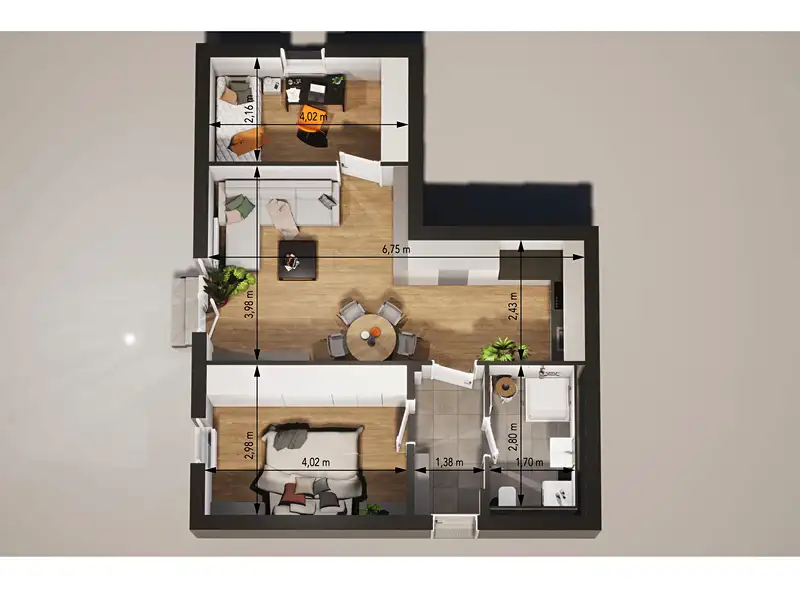 Prodej bytu 3+kk 57 m², Úpice – náhled fotky 1