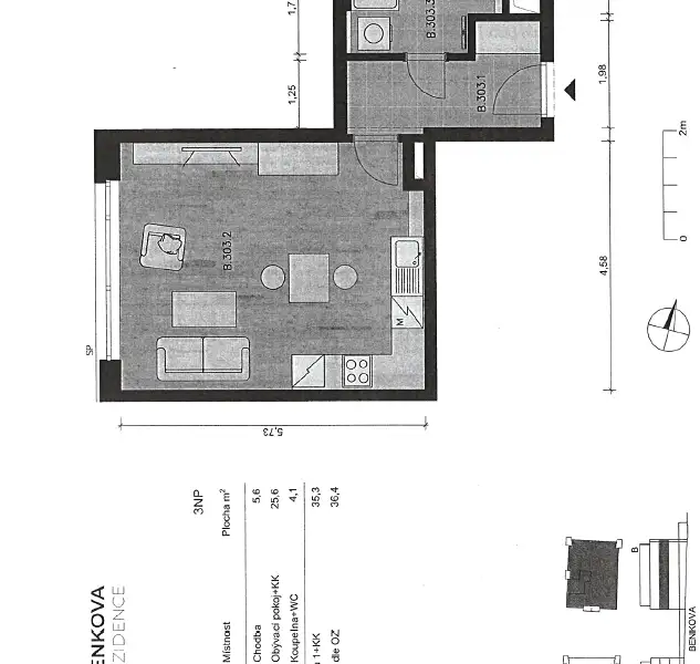 Prodej bytu 1+kk 37 m², Praha – náhled fotky 2
