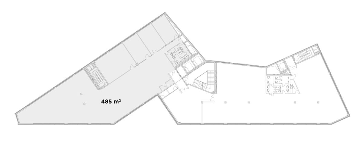 Pronájem kanceláře 480 m² – fotografie 3