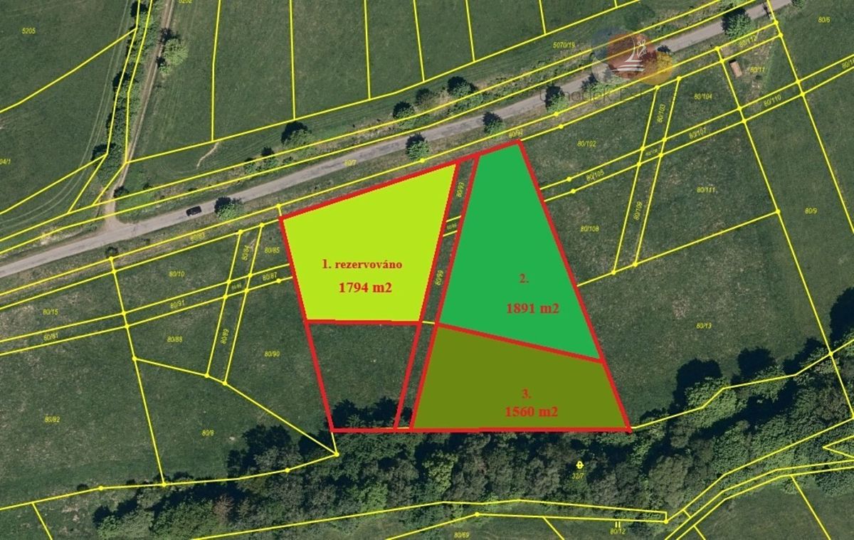 Prodej stavebního pozemku 1891 m²