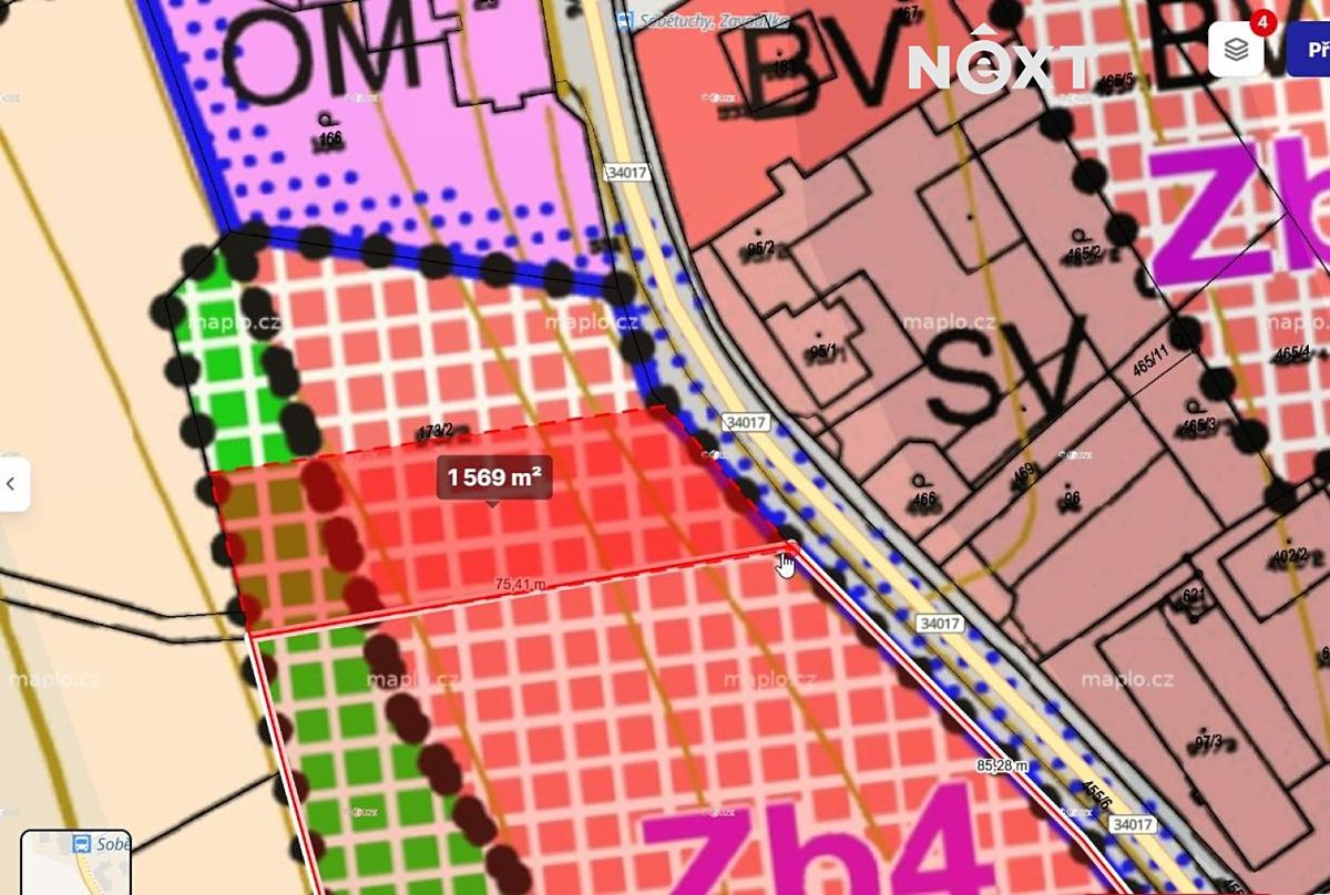 Prodej stavebního pozemku 1569 m² – fotografie 2