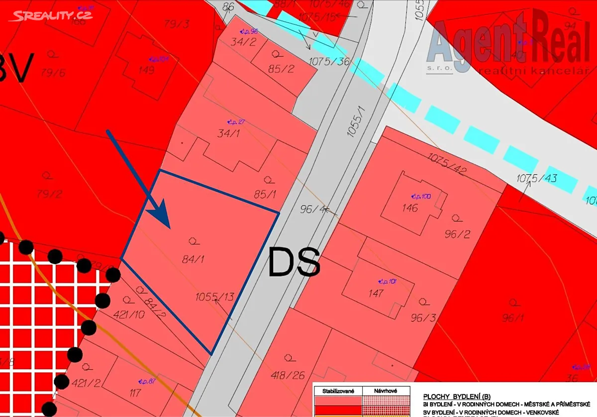 Prodej stavebního pozemku 861 m² – pohled 5