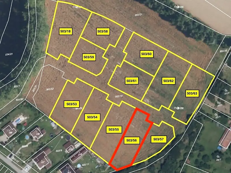 Prodej stavebního pozemku 1131 m², Sobčice – náhled fotky 2