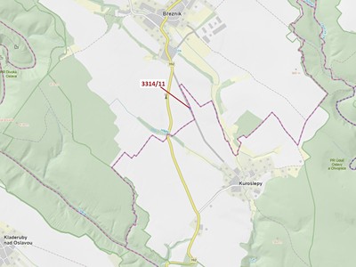 Dražba  pozemku 488 m²
