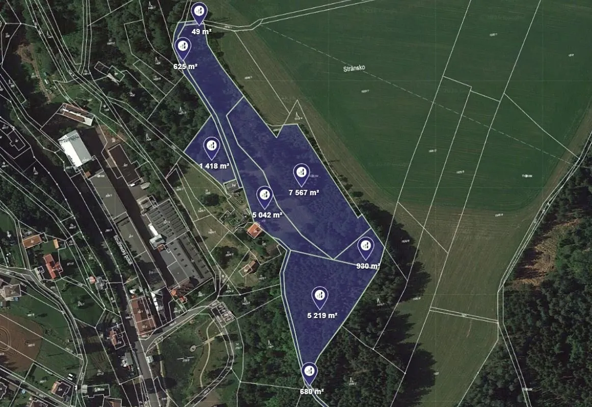 Prodej lesa 21530 m²