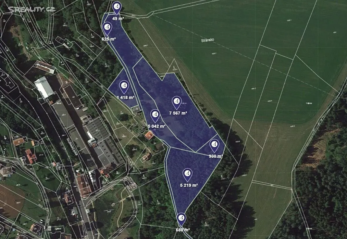 Prodej lesa 21530 m², Stružinec