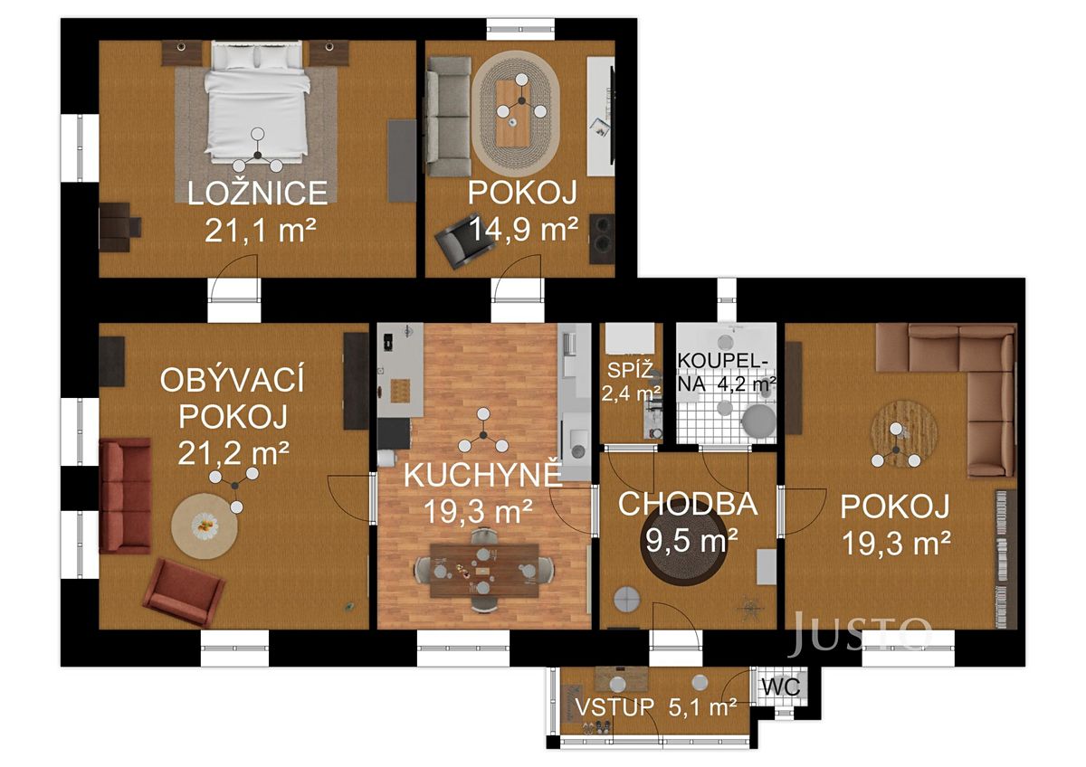 Prodej rodinného domu 118 m², pozemek 2258 m² – fotografie 3