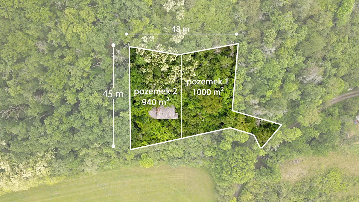 Prodej stavebního pozemku 1000 m²