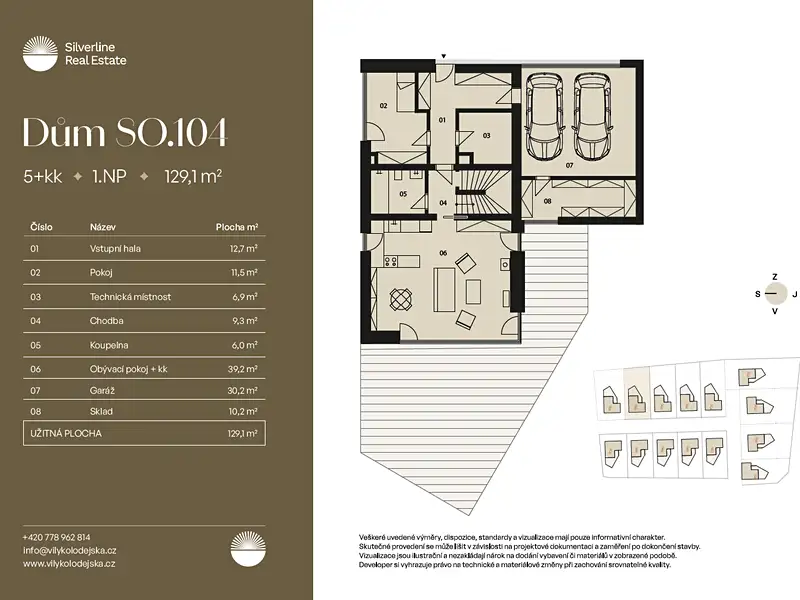 Prodej stavebního pozemku 969 m², Sibřina – náhled fotky 2