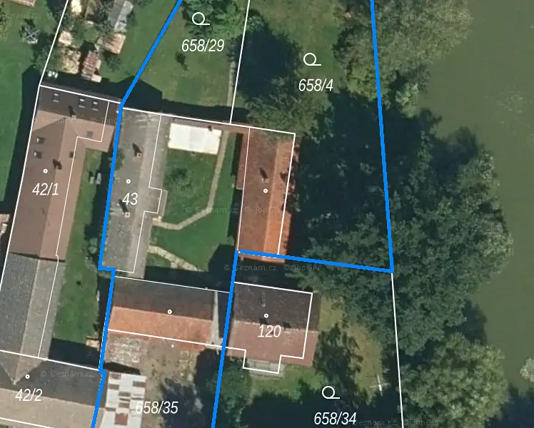Prodej stavebního pozemku 1906 m², Ústrašín – náhled fotky 2