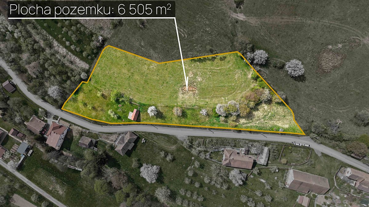 Prodej stavebního pozemku 6505 m² – fotografie 2
