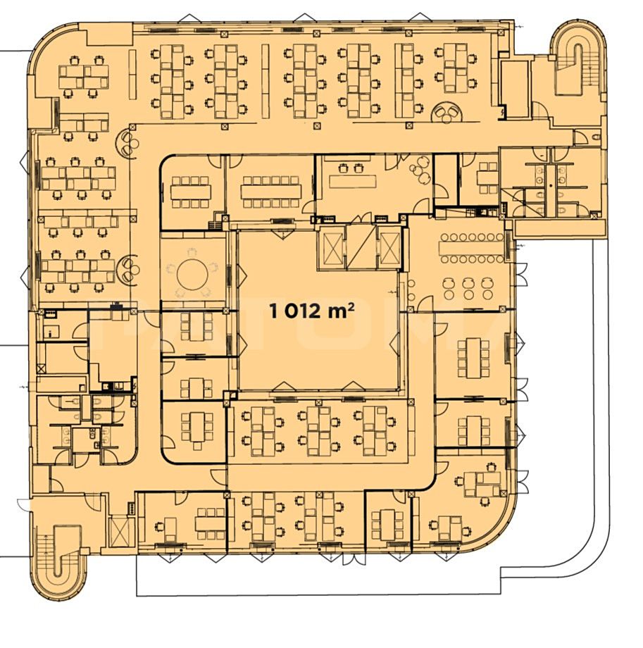 Pronájem kanceláře 1012 m² – fotografie 3
