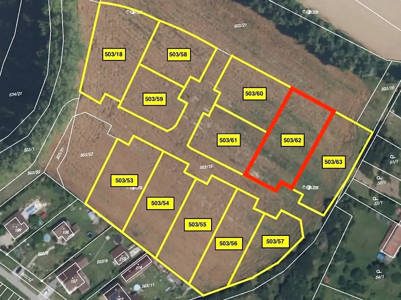 Prodej stavebního pozemku 1390 m², Sobčice – náhled fotky 2