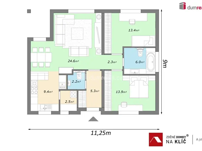 Prodej projektu na klíč 100 m², pozemek 796 m², Hostišová – náhled fotky 2