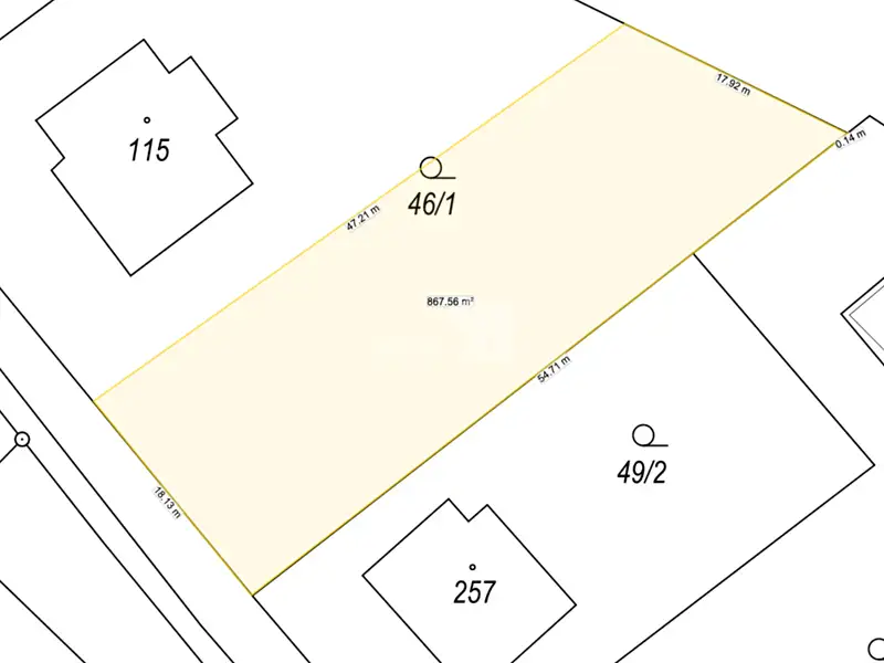 Prodej stavebního pozemku 867 m², Smrčná – náhled fotky 2