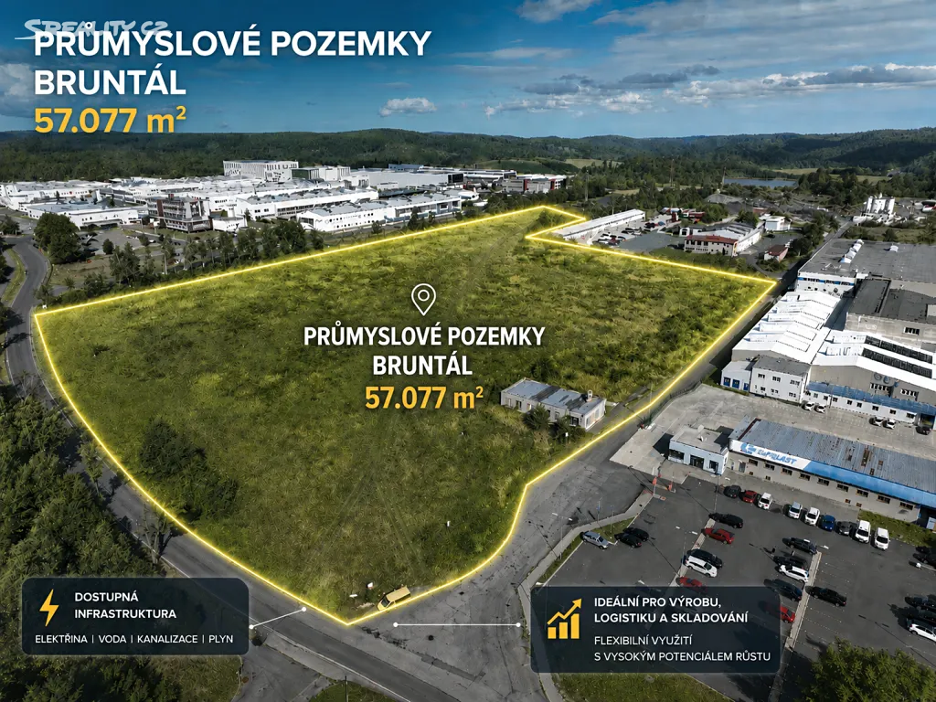 Prodej komerčního pozemku 57077 m²