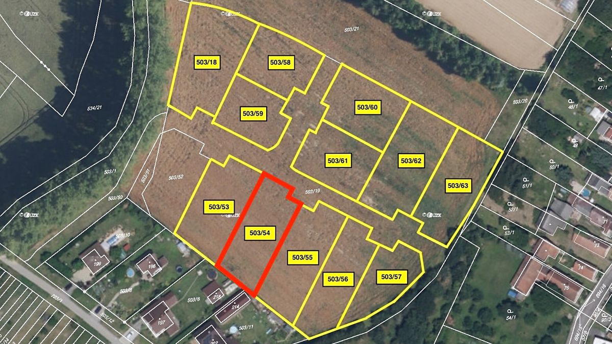 Prodej stavebního pozemku 1185 m² – fotografie 2