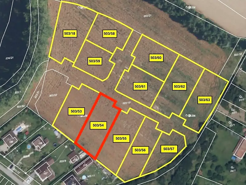 Prodej stavebního pozemku 1185 m², Sobčice – náhled fotky 2