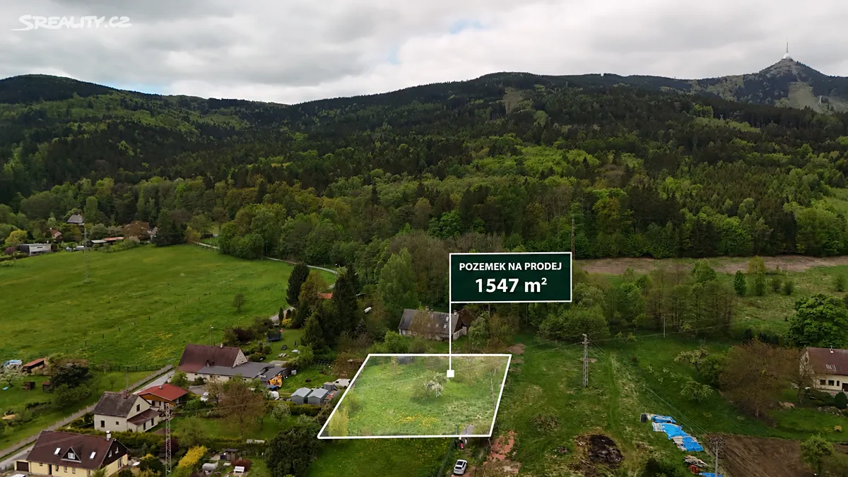 Prodej stavebního pozemku 1547 m², Liberec