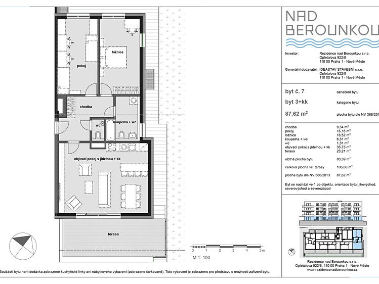 Квартира 3+kk на продаж, 83 м² (9 з 9)