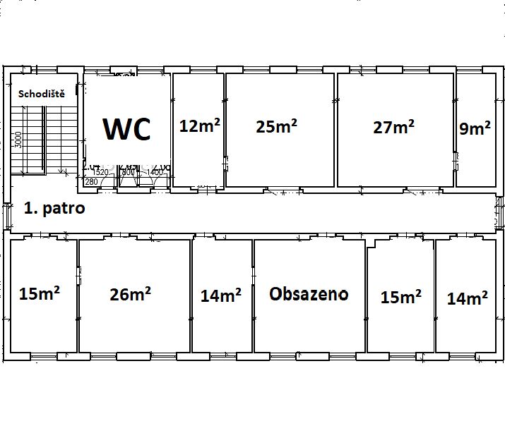 Pronájem kanceláře 157 m² – fotografie 2