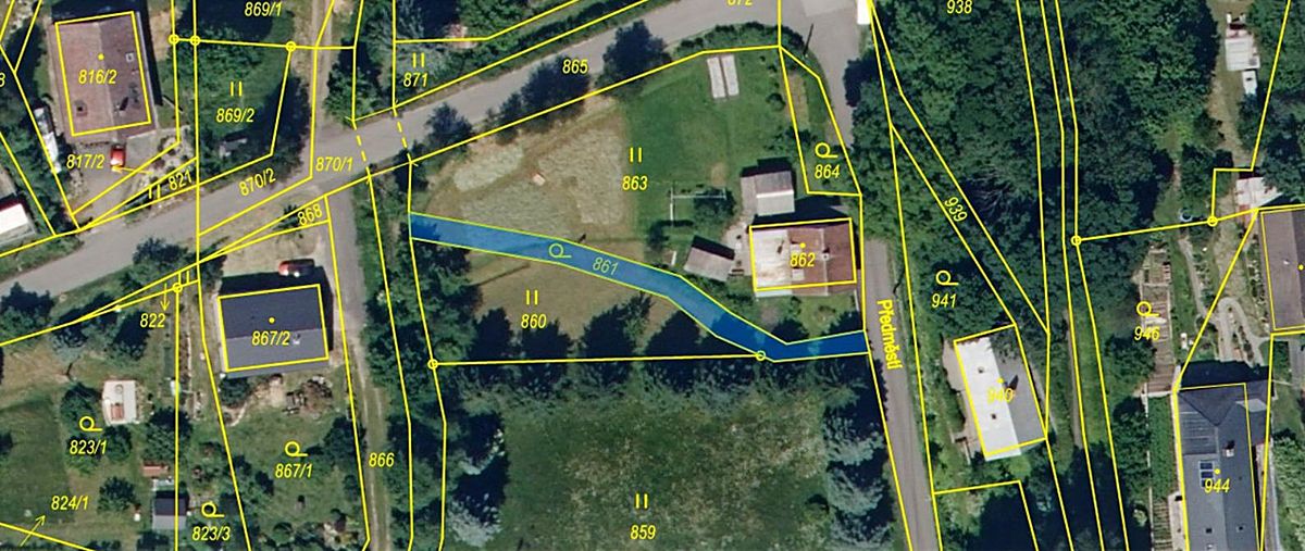 Prodej louky 437 m²