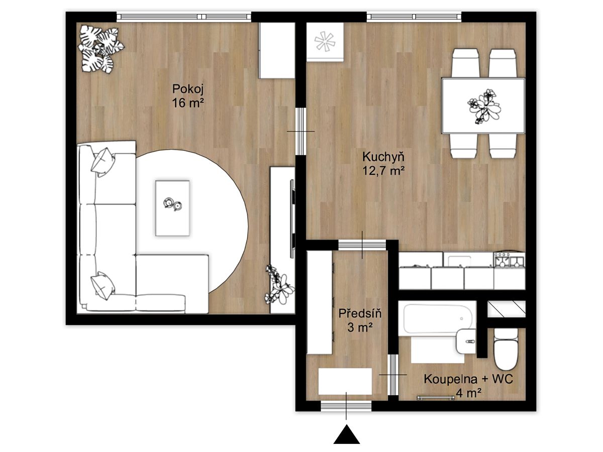 Prodej bytu 1+1 34 m² – fotografie 2