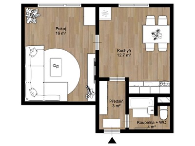 Prodej bytu 1+1, 34 m² (2 z 21)
