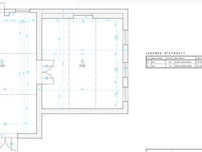 Pronájem skladového prostoru 154 m²