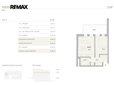 Prodej bytu 2+kk 54 m² (Jednopodlažní) — photo 2