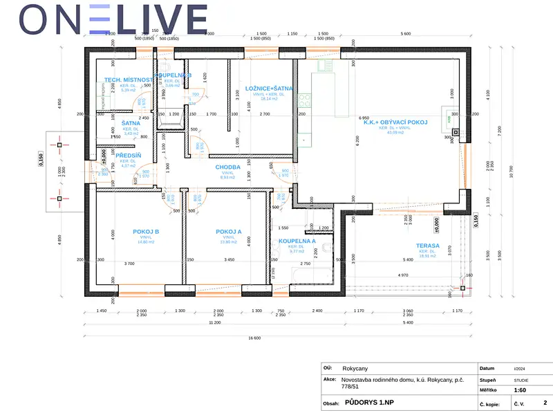 Prodej projektu na klíč 126 m², pozemek 877 m², Rokycany – náhled fotky 3