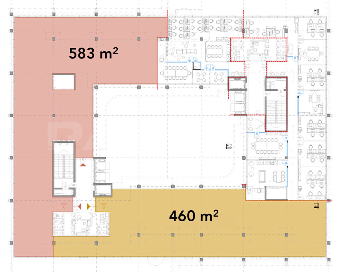 Pronájem kanceláře 460 m² – fotografie 3