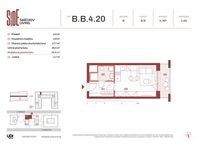 Prodej bytu 1+kk 29 m² — photo 2