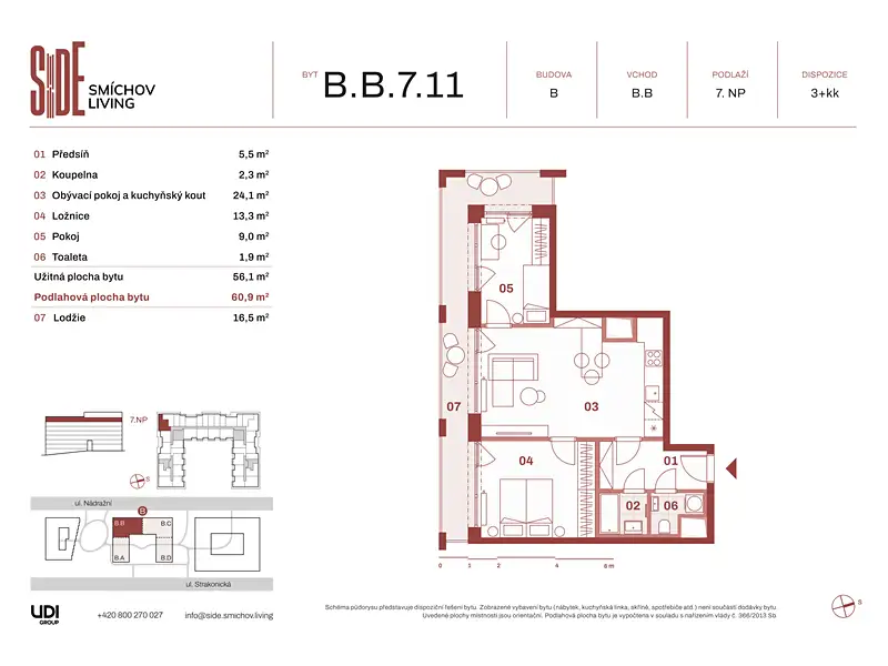 Prodej bytu 3+kk 61 m², Praha – náhled fotky 2