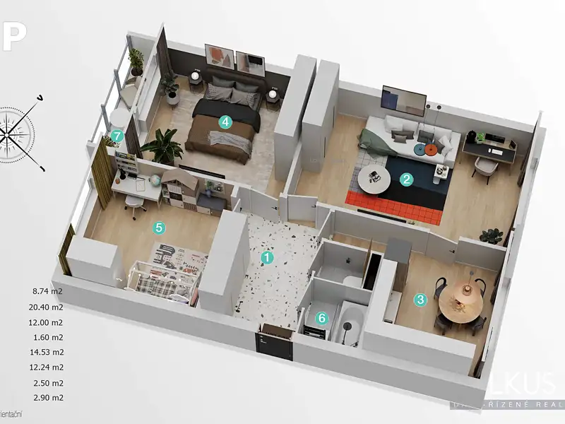 Prodej bytu 3+1 74 m², Hradec Králové – náhled fotky 2