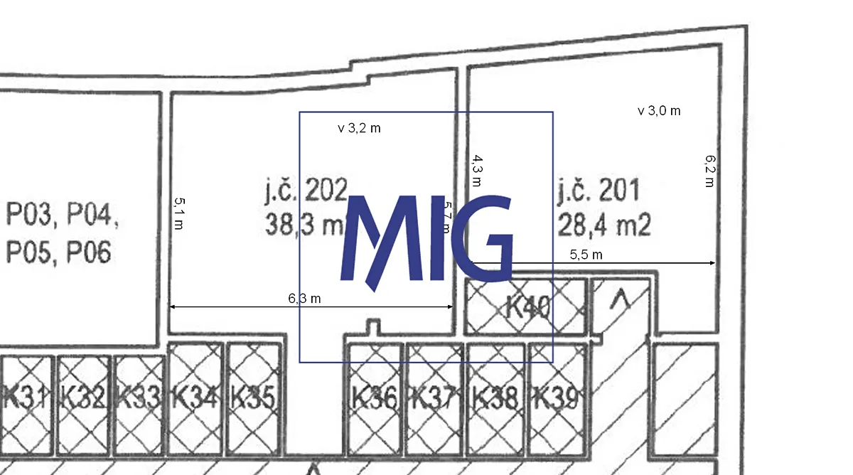 Prodej skladového prostoru 28 m² – pohled 2