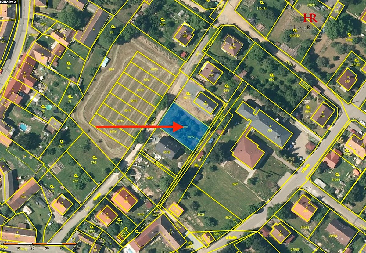 Prodej stavebního pozemku 620 m², Načeradec – fotka 1 z 3
