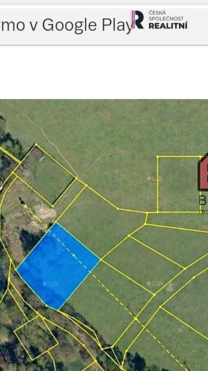 Prodej stavebního pozemku 1652 m² – fotografie 2