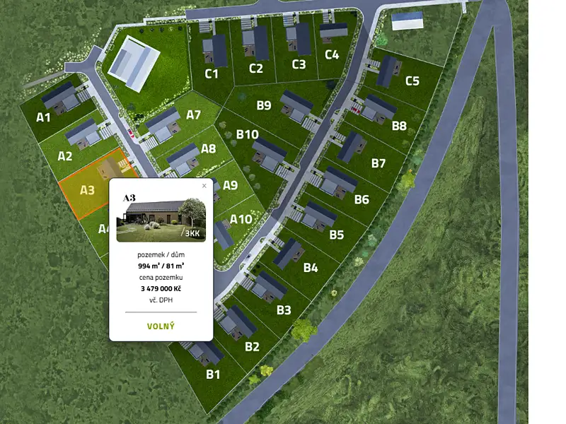 Prodej stavebního pozemku 994 m², Česká Skalice – náhled fotky 3