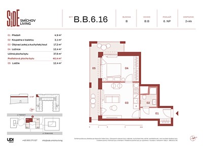 Prodej bytu 2+kk 40 m² — photo 2