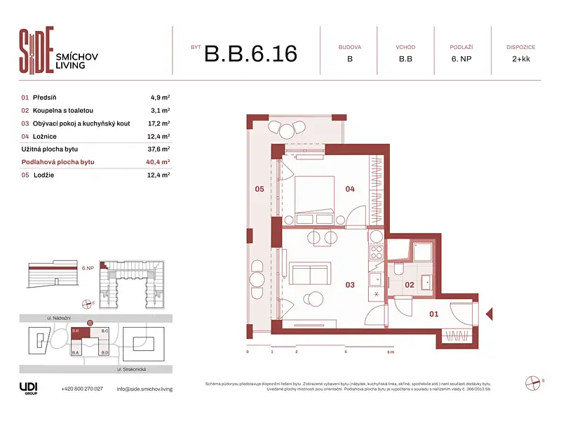 Prodej bytu 2+kk 40 m², Praha – náhled fotky 2