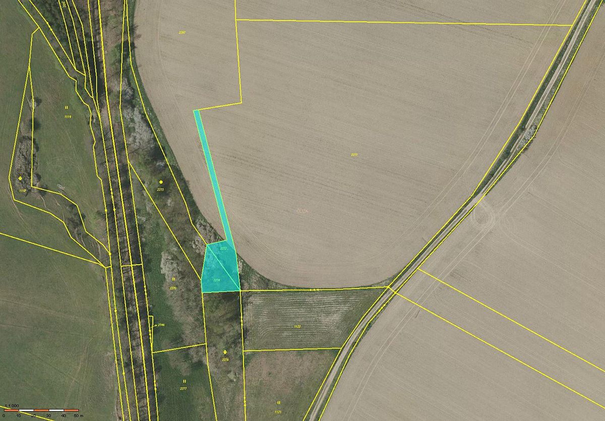 Prodej pole 1067 m², Slavonice – fotka 1 z 3