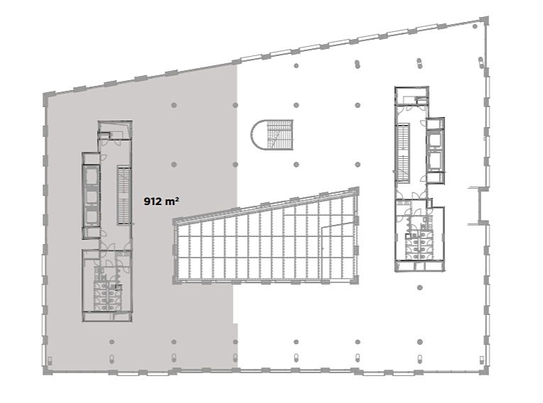 Pronájem kanceláře 910 m² – fotografie 5