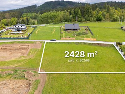 Prodej stavebního pozemku 2428 m²